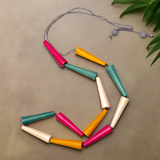 Wooden Cone Necklace