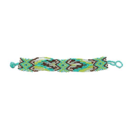 Narrow Aztec Style Wrap Bracelet