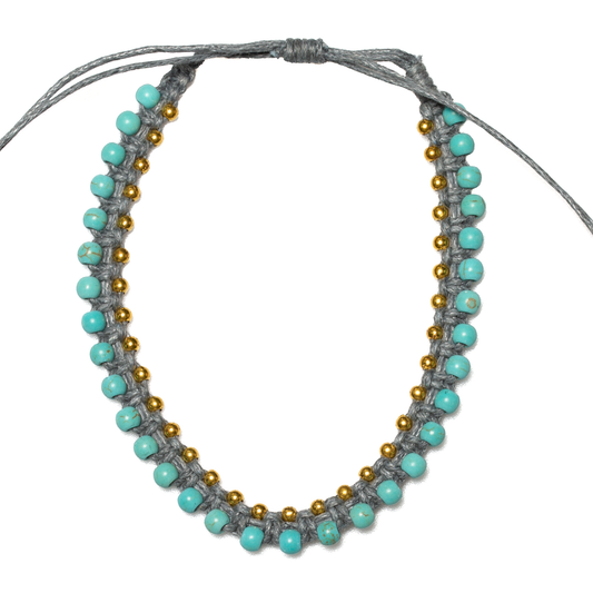 Turquoise Bead Anklet