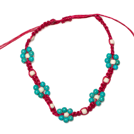 Flower Bead Anklet