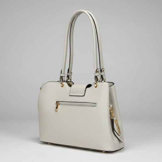 Temptation Italy Faux Leather 2-Handle Bag with Dragonfly and Flowers