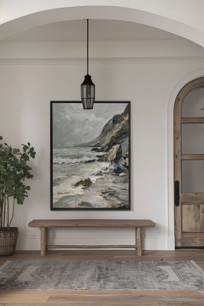 SCHATTIERTE UFER, Giclée auf gespannter Leinwand