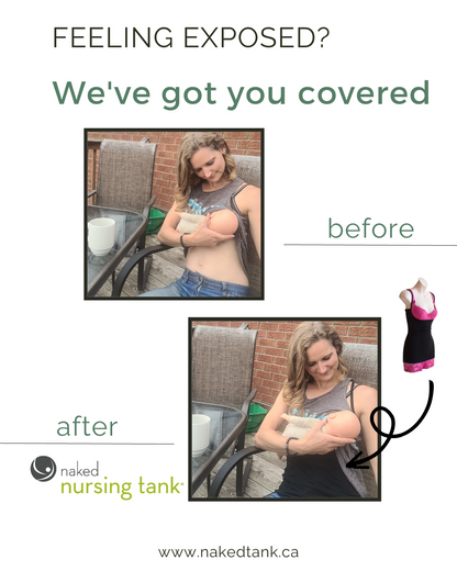 Bamboo Nursing Tank Tops - Lily White 2-pack  (made in Canada)