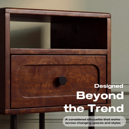 Savana Single Drawer Solid Wood Nightstand