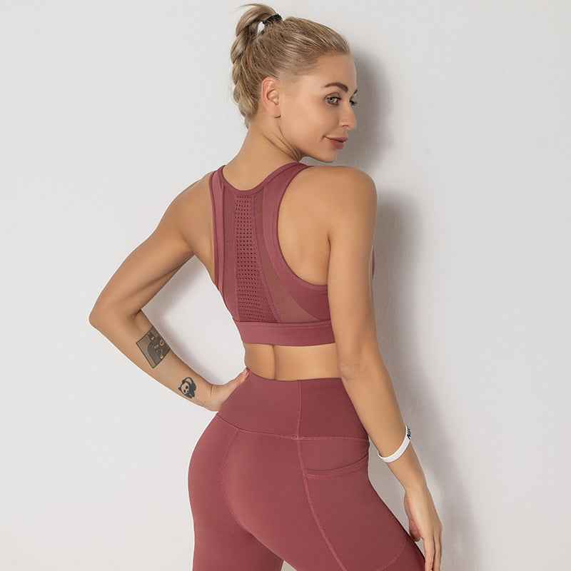 Women’s Breathable Mesh Sports Vest – Workout & Fitness Activewear Top