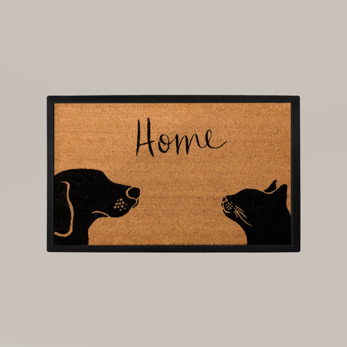 two pets+home rectangular doormat set