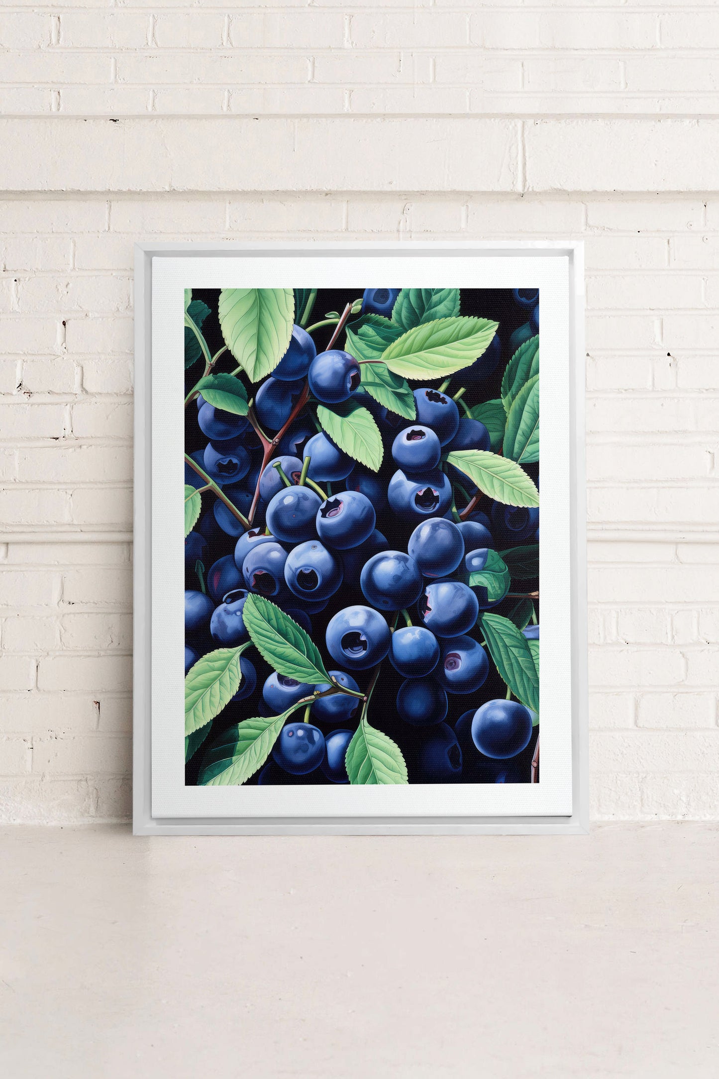 BLUEBERRY BLISS, Kunst auf gespannter Leinwand
