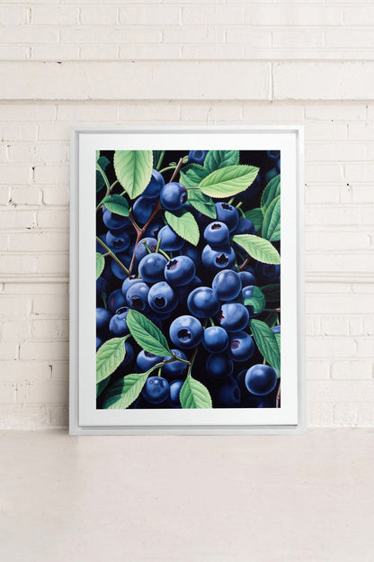 BLUEBERRY BLISS, Kunst auf gespannter Leinwand