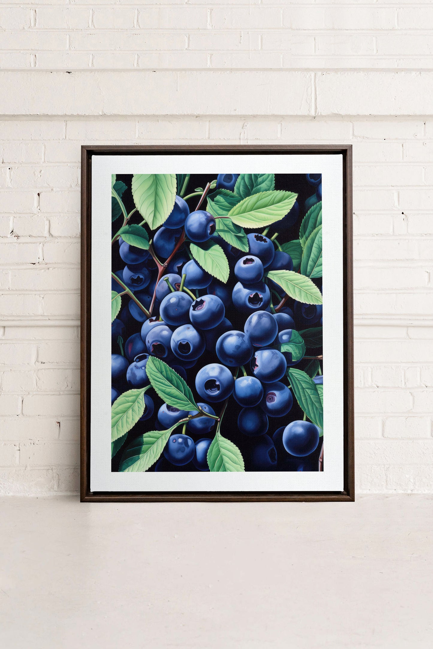 BLUEBERRY BLISS, Kunst auf gespannter Leinwand