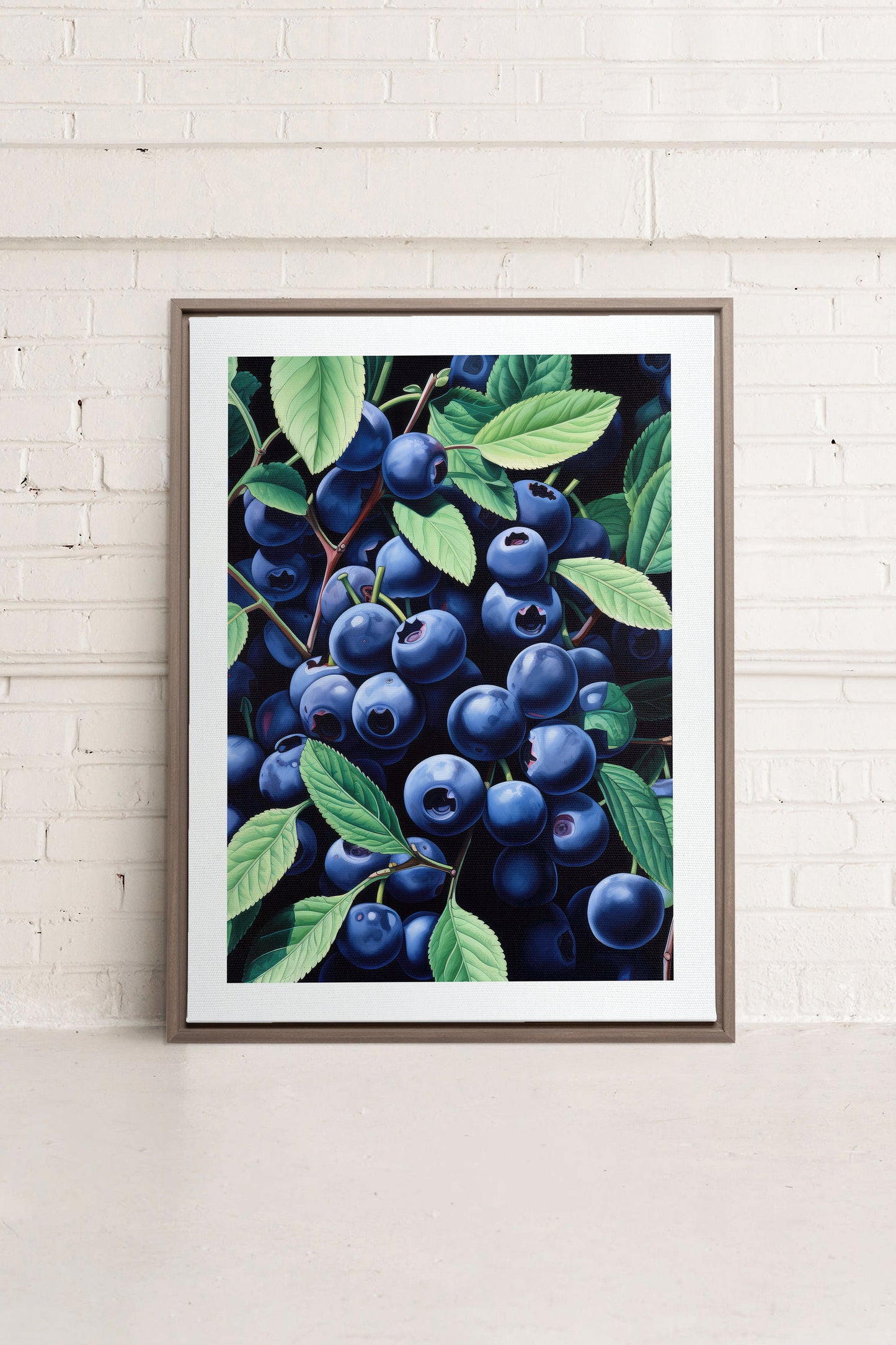 BLUEBERRY BLISS, Kunst auf gespannter Leinwand
