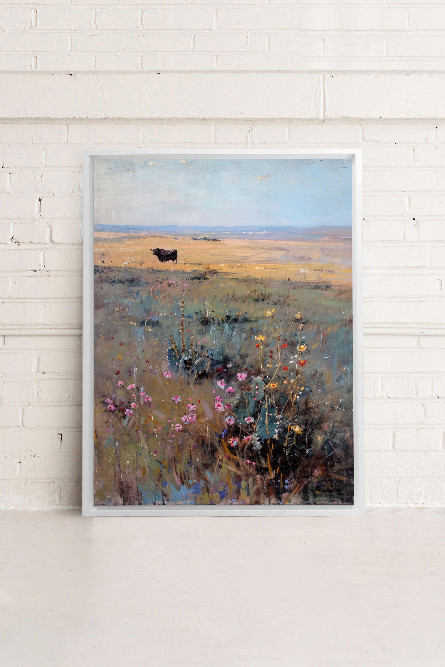 RAINBOW FIELD, Mischtechnik auf Leinwand