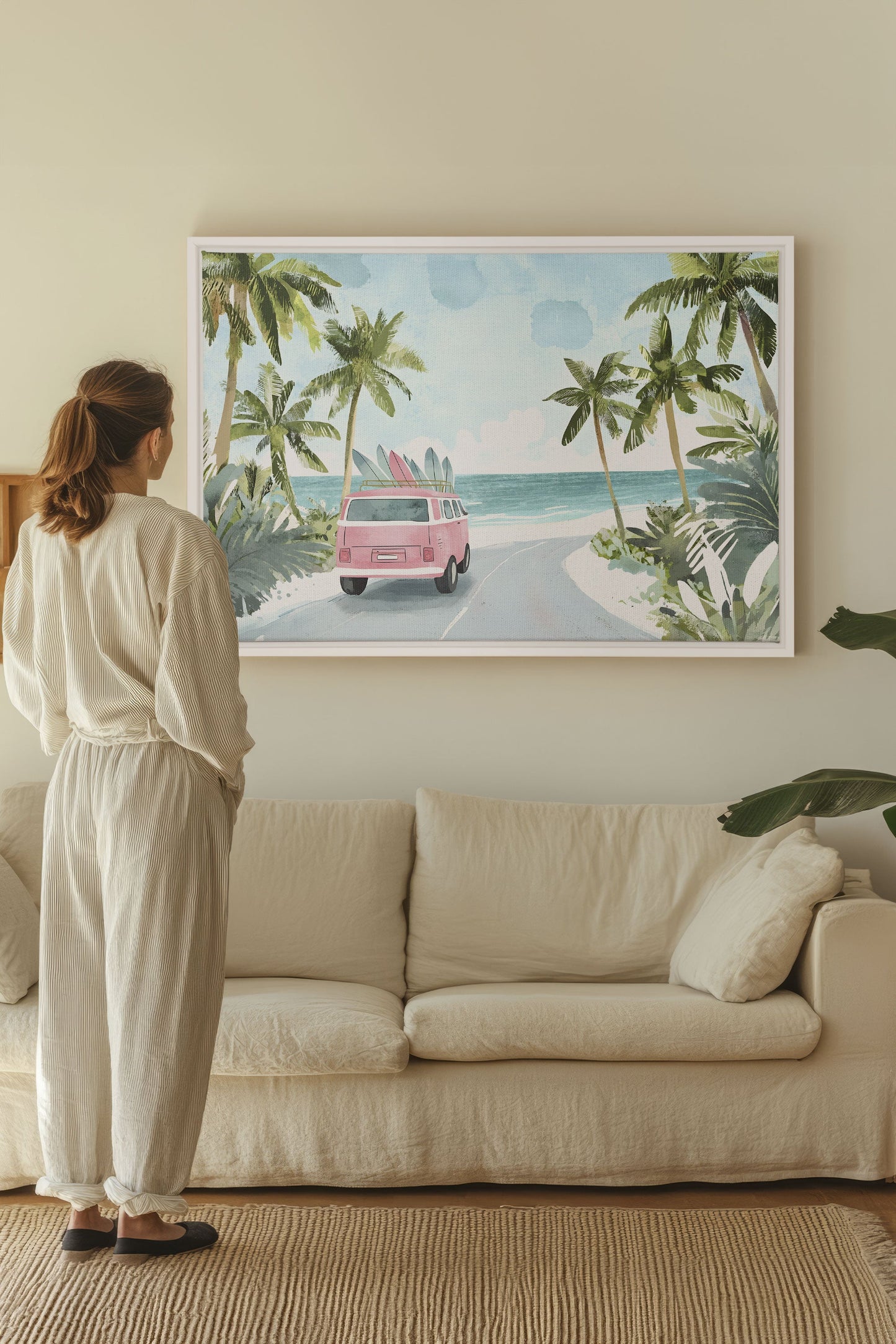DESTINATION SOLEIL, Mischtechnik auf gespannter Leinwand