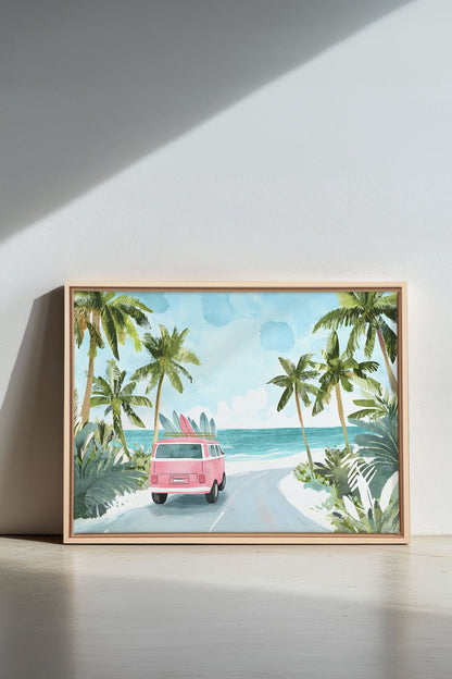 DESTINATION SOLEIL, Mischtechnik auf gespannter Leinwand
