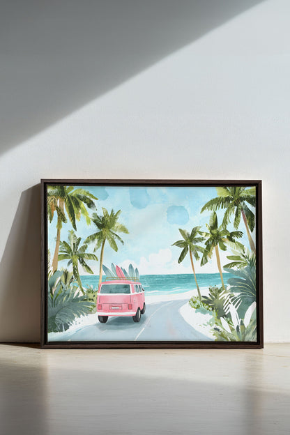 DESTINATION SOLEIL, Mischtechnik auf gespannter Leinwand
