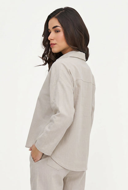 Women's Collared V-Neck Tunic
