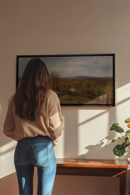 LEUCHTENDE LANDSCHAFT, Werk auf gespannter Leinwand