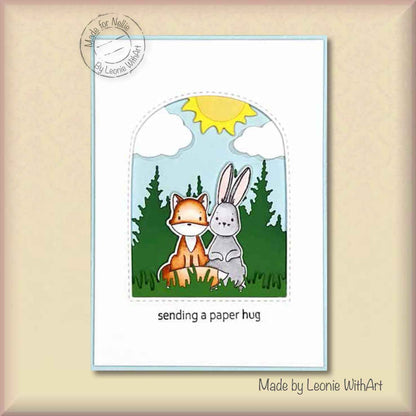 Nellie's Choice Clear Stamp Forest Friends-Friends Forever