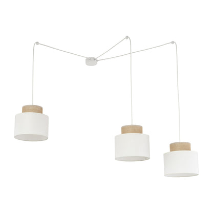 DUO White Adjustable 3-Light Pendant for Dining Table & Kitchen Island - AURABAGS SHOP