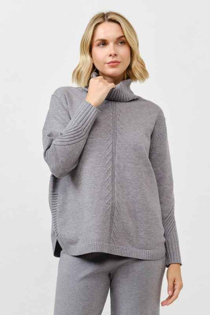 Cozy Turtleneck Knit Pullover