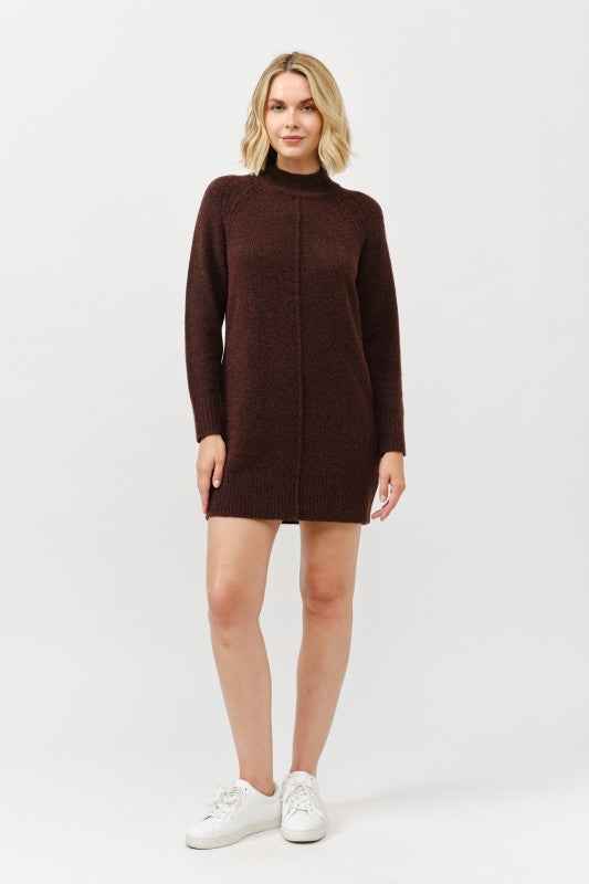 Mock Neck Sweater Dress