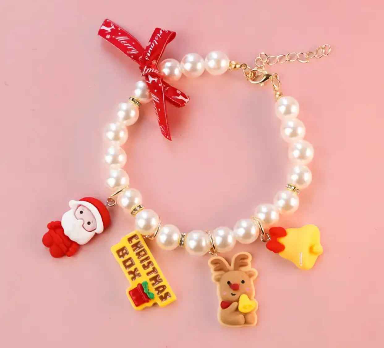 Holiday Elegance Dog Necklace | Christmas Jewelry Collar