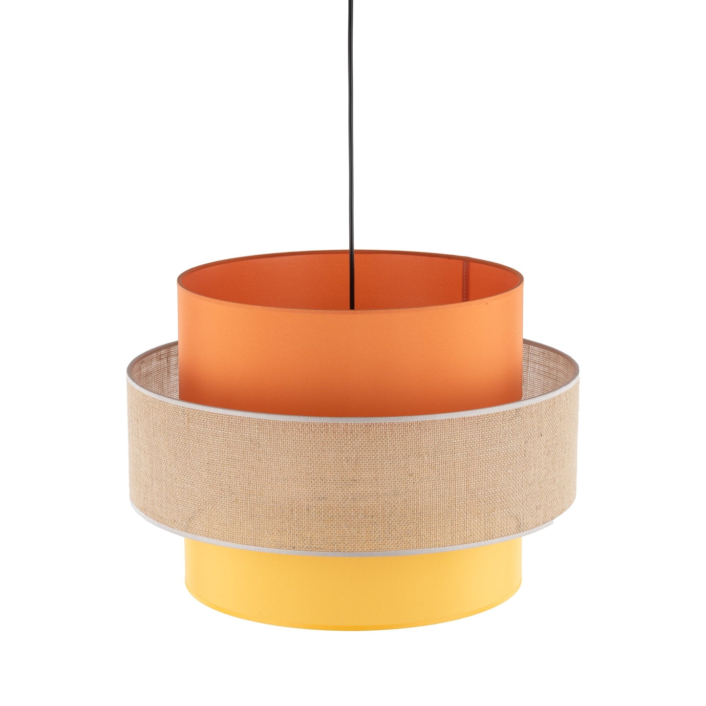 TRIO Jute Mid-Century Boho Large Pendant Ceiling Light Fixture for Kitchen Island, Dining Room & Living Room - AURABAGS SHOP