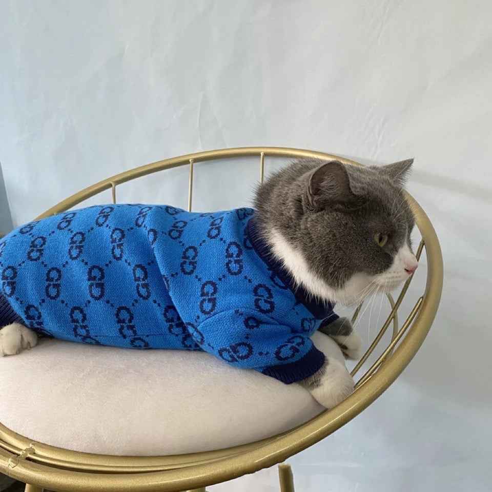 Gigi Royal Sweater | Dog Knit Sweater