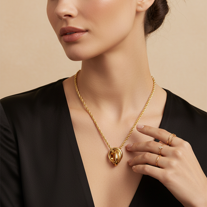 Twist & Shine Pendant Necklace
