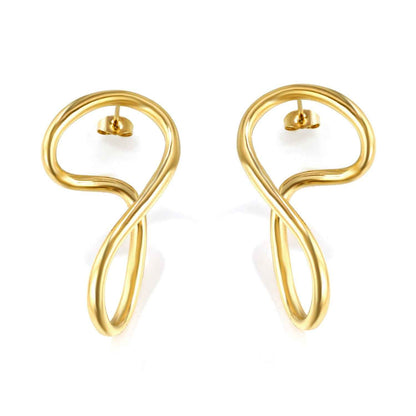 Chic Curved Hoop Earrings