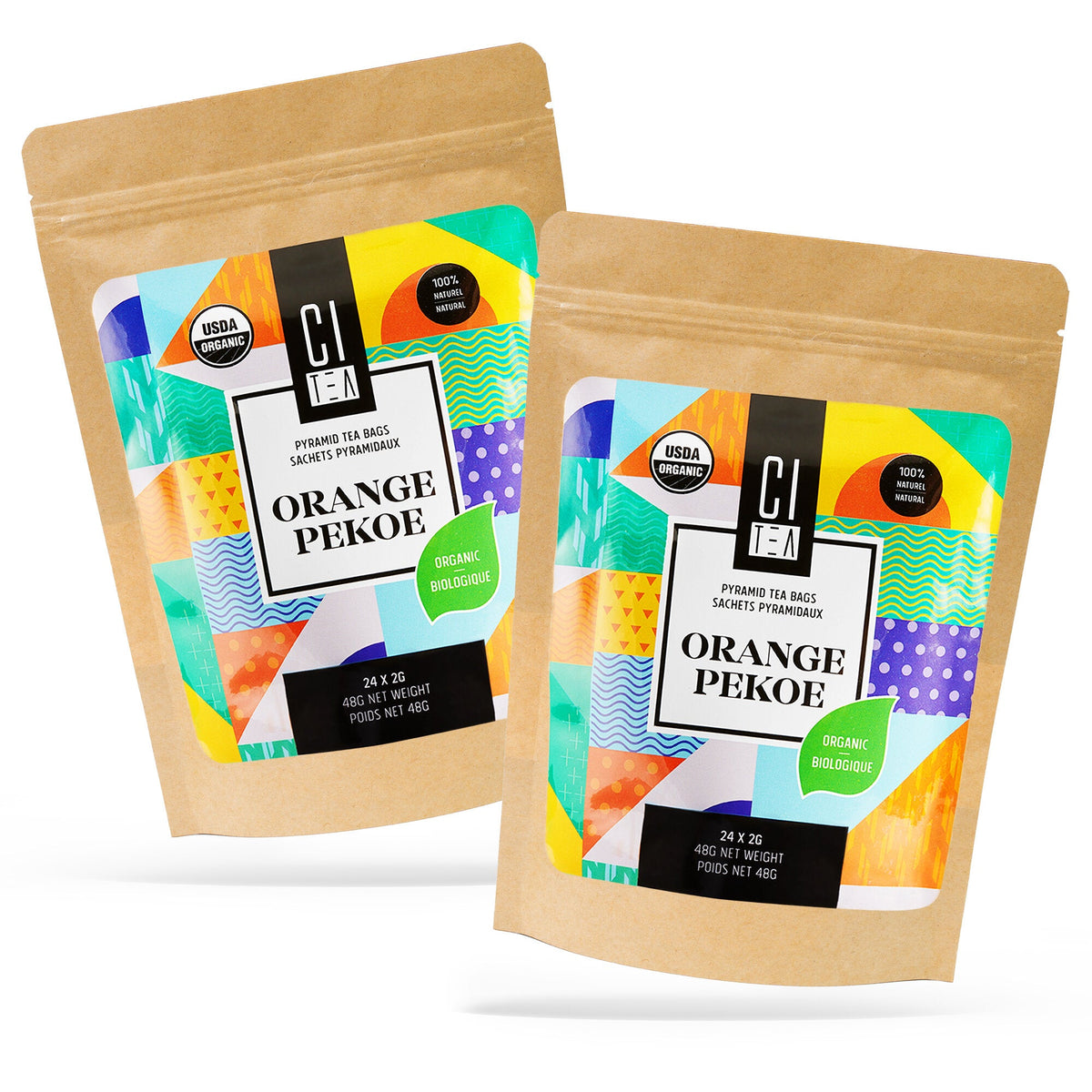 Organic Orange Pekoe - 24 Pyramid Tea Bags
