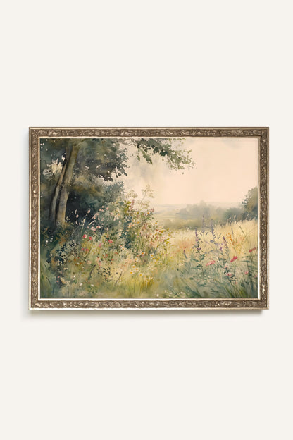 SILBERRAHMEN, SOMMERLICHE LICHTUNG, VINTAGE