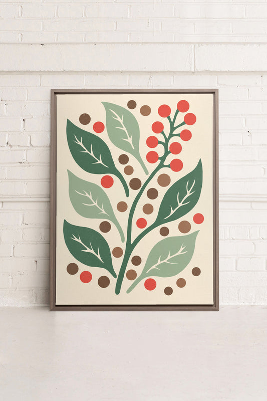 SCARLET STEMS, Oeuvre sur toile étirée