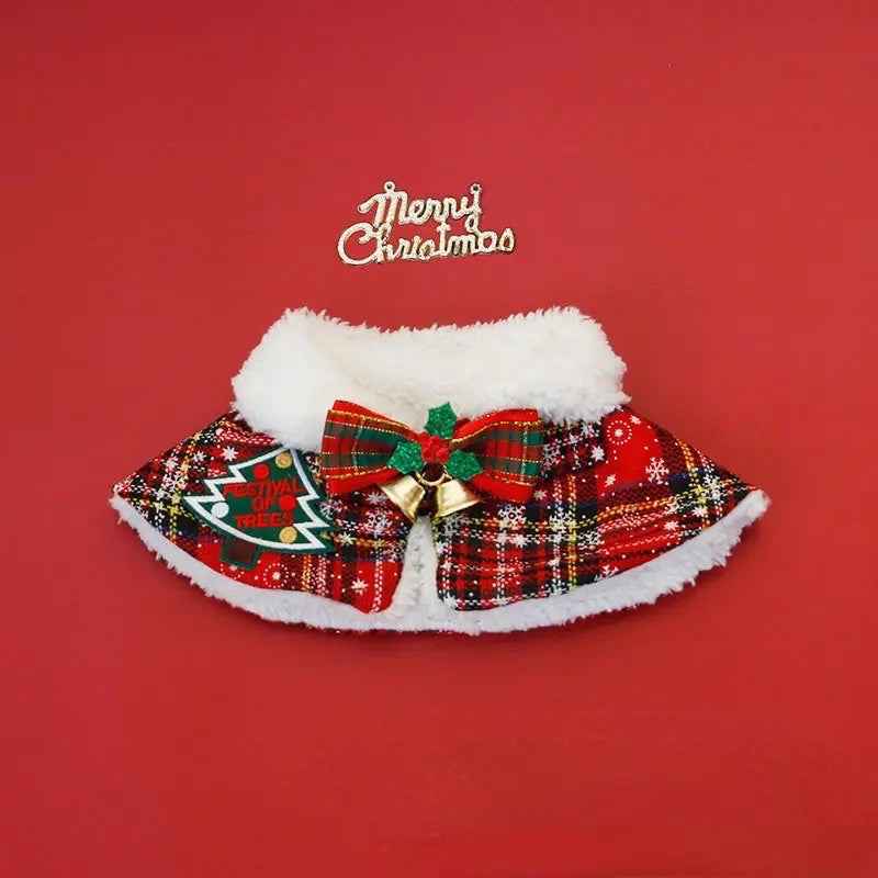 Snowflake Serenade Holiday Dog Cape | Christmas Cloak Outfit