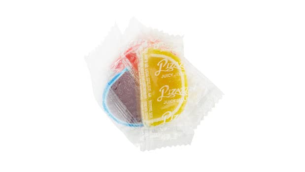 Yupik Wrapped Fruit Flavored Jelly Slices, 1 kg, Gluten-Free, Individually Wrapped Candy, Fruity Flavors, Sugary Coating, Delicious Snacks, Ideal for Gifting, Halloween & Holidays