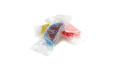 Yupik Wrapped Fruit Flavored Jelly Slices, 1 kg, Gluten-Free, Individually Wrapped Candy, Fruity Flavors, Sugary Coating, Delicious Snacks, Ideal for Gifting, Halloween & Holidays