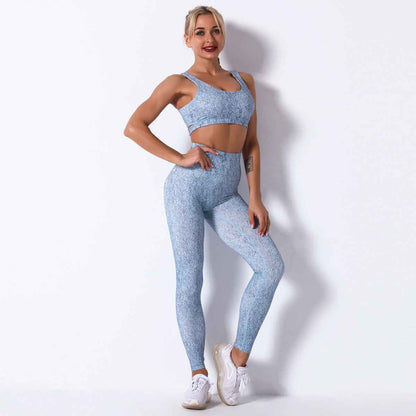 Women’s Sports Yoga Bra Workout Set – Fitness & Activewear Suit