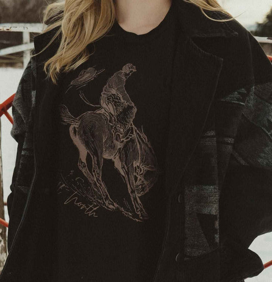 BUCKING HORSE TEE