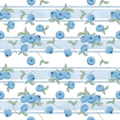Attache-suce bleuets en mousseline de bambou