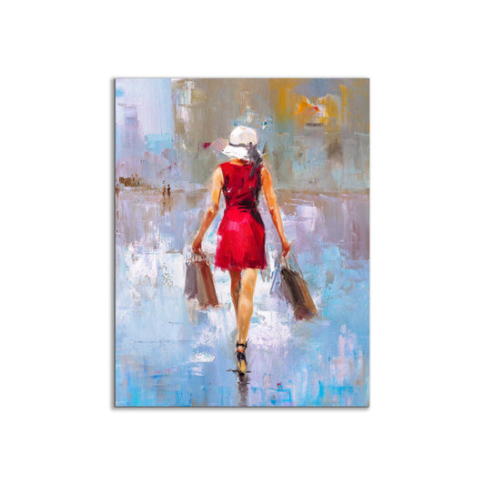 Wandbild-Modedame-Leinwanddruck