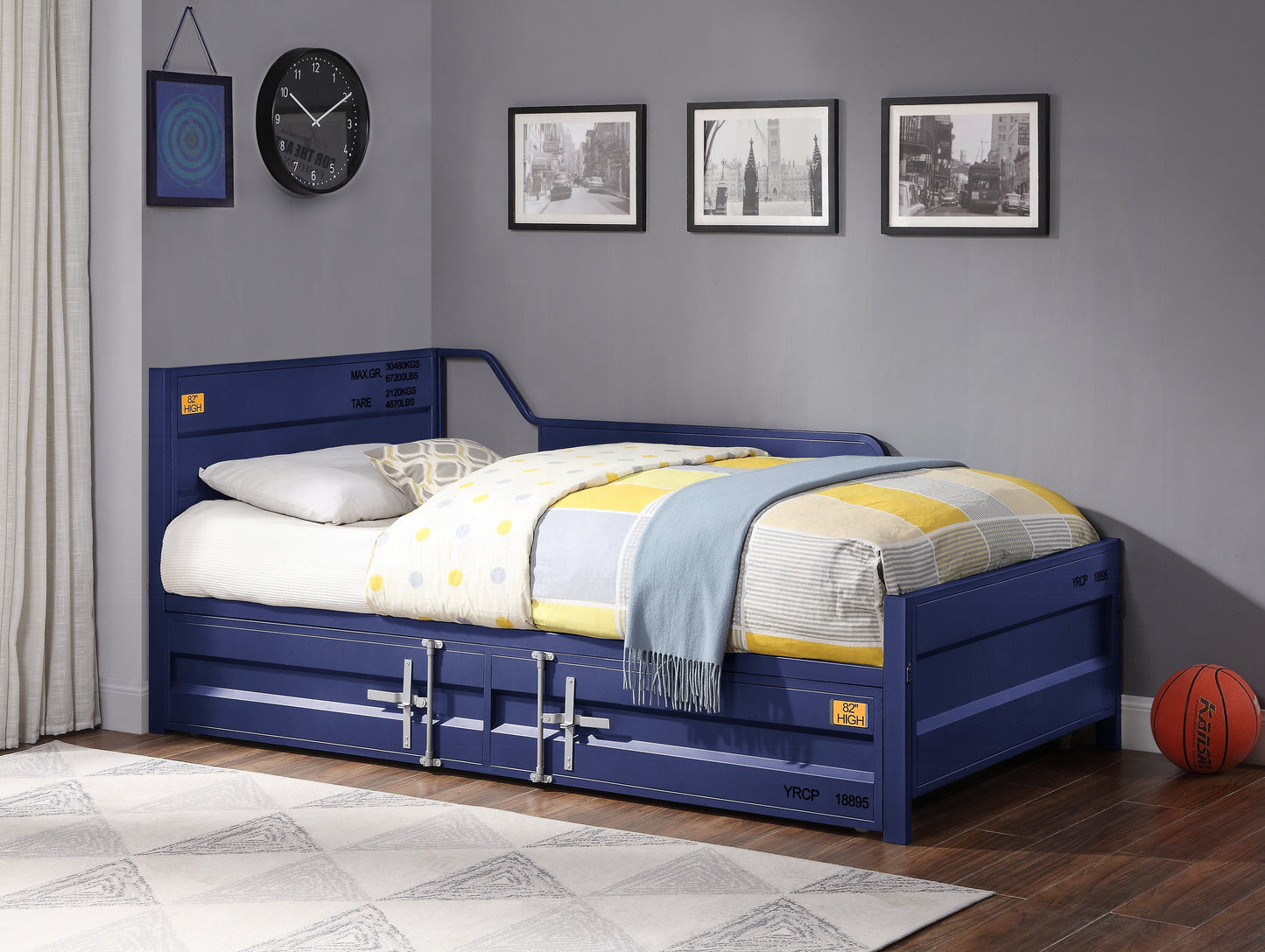 Kamotsu Tagesbett mit Ausziehbett - Blau