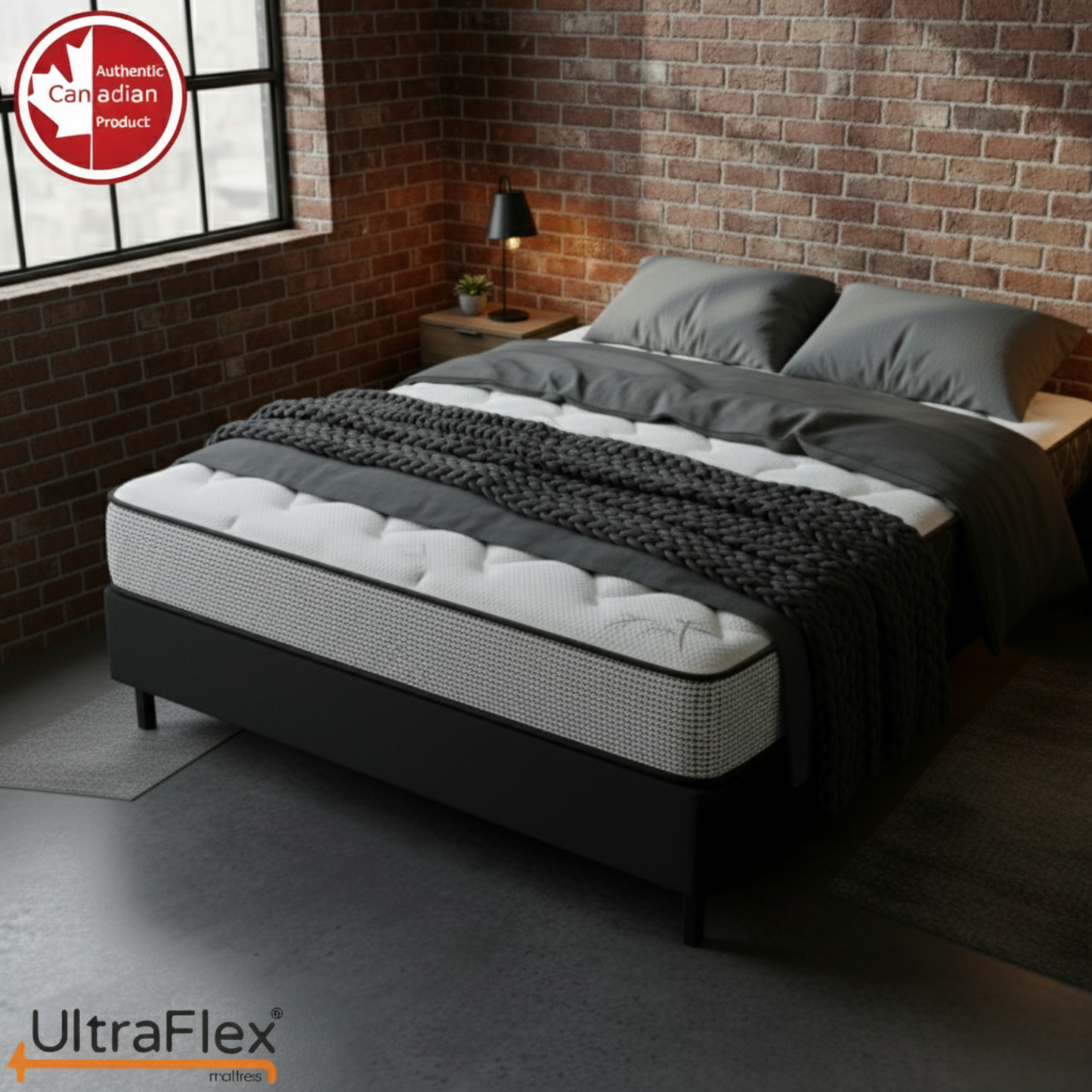 UltraFlex® DreamWeaver Matratzen- und Boxspring-Set – Mittelfeste Taschenfederkern-Hybridmatratze – Kanadische Orthopädische Unterstützung mit Kühlgel-Schaum, gesteppter Oberseite, atmungsaktivem & hypoallergenem Komfort, Randstütze & Bewegungstrennung