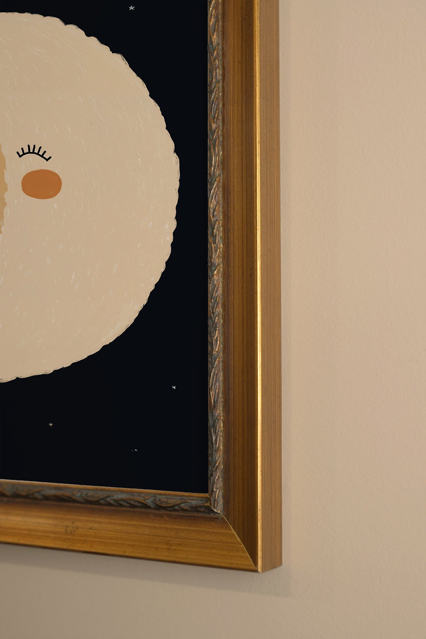 LUNE SOURIRE, GOLDENER VINTAGE-RAHMEN