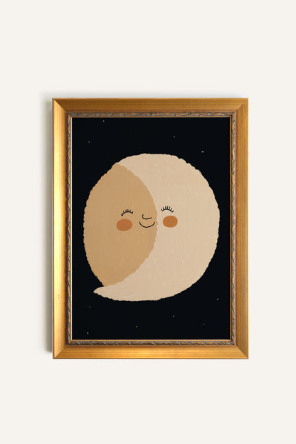 LUNE SOURIRE, GOLDENER VINTAGE-RAHMEN