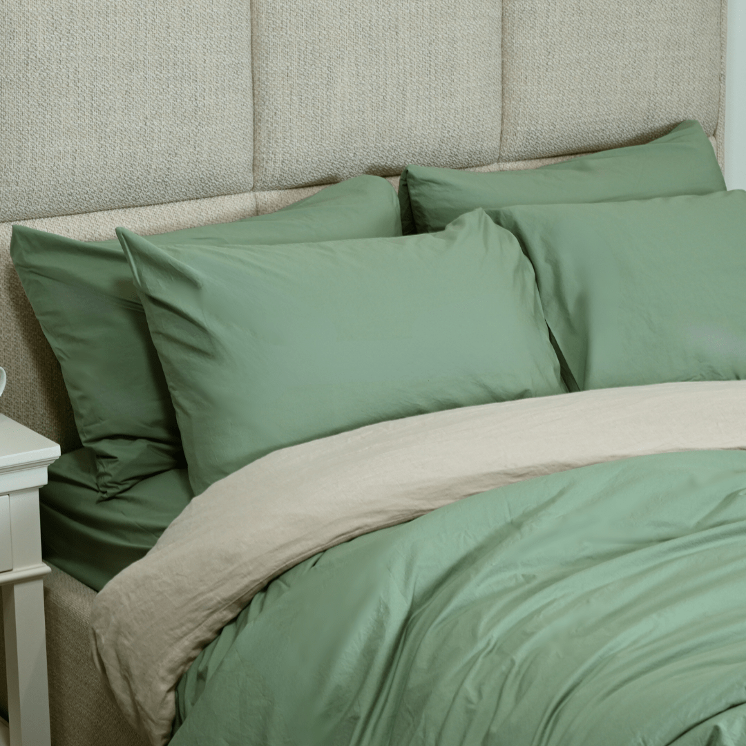 Washed Percale Pillowcase Set