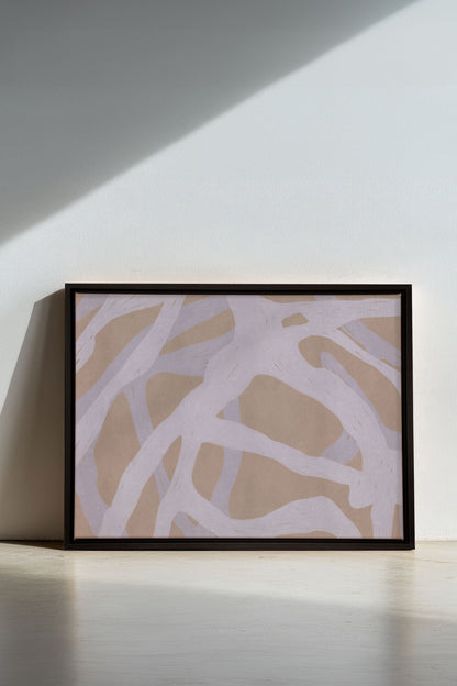 NATÜRLICHES GEWEBE, Mischtechnik auf gespannter Leinwand