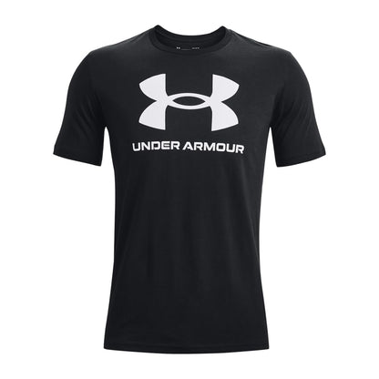 Under Armour Men's Sportstyle Logo Short Sleeve T Shirt, (001) Black / / White, Large 🍁 All In One Marketplace Canada