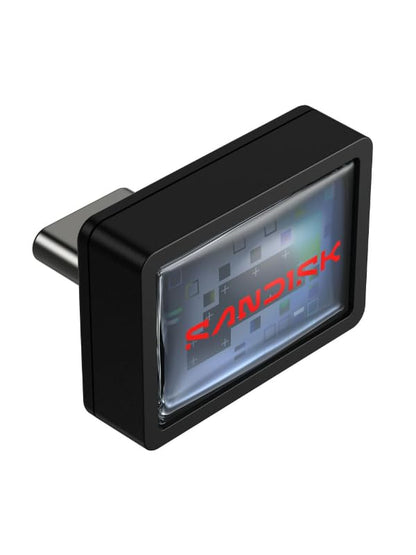 SANDISK 256GB Extreme Fit USB-C Flash Drive - Up to 400MB/s Read speeds, USB 3.2 Gen 1, USB Type-C - Plug-and-Stay Storage - Black - SDCZ530-256G-G46
