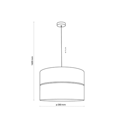 Nicol Scandinavian Drum Pendant Light for Dining Room & Bedroom - AURABAGS SHOP