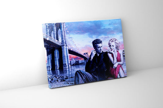 Wandkunstdruck Dean und Marilyn