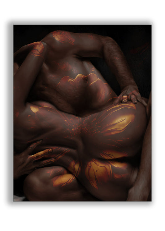 Wandbild Feuer